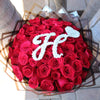 Rose Bouquet with Initial or #