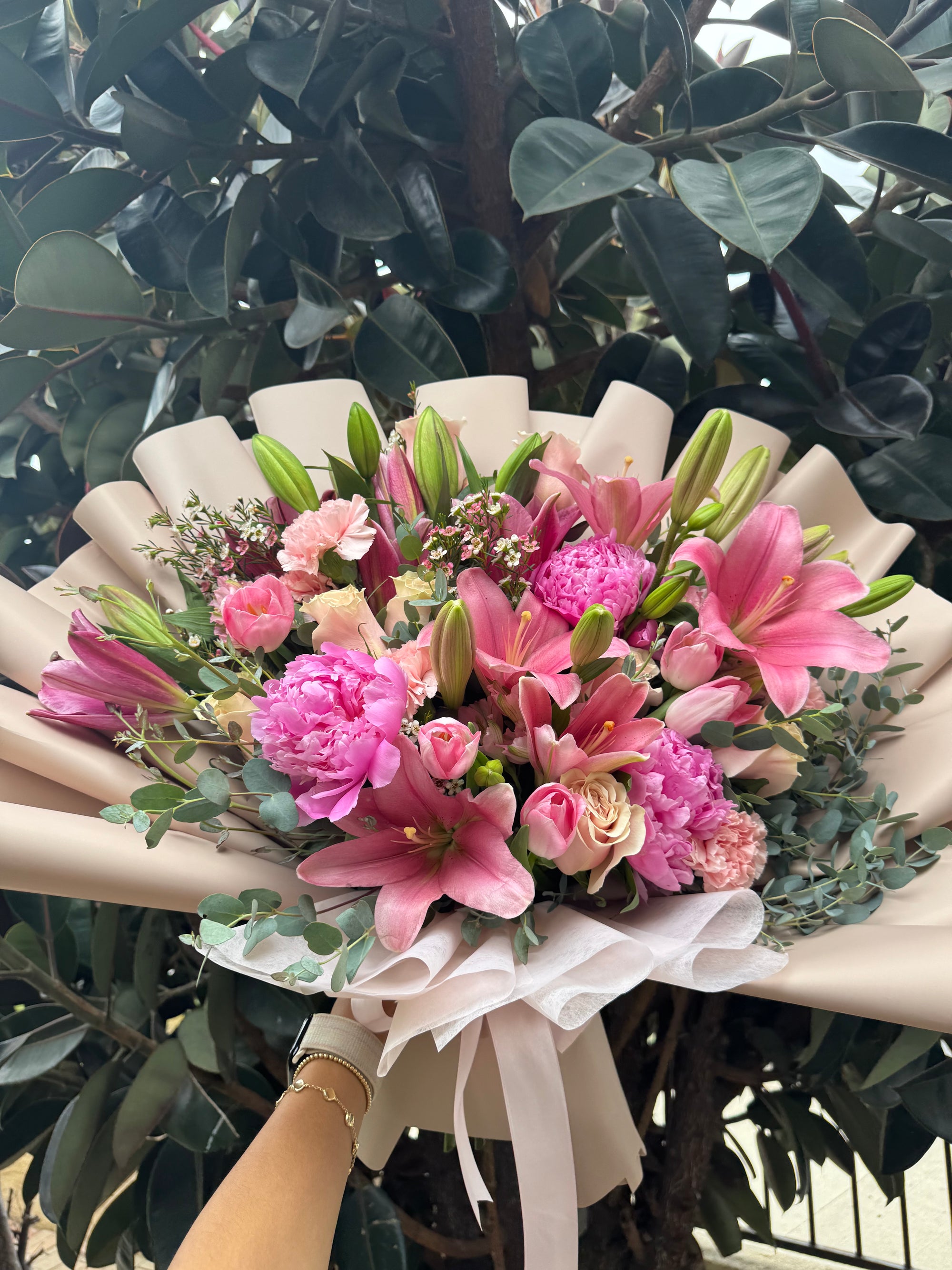 Lily, Peony, & Tulip Bouquet