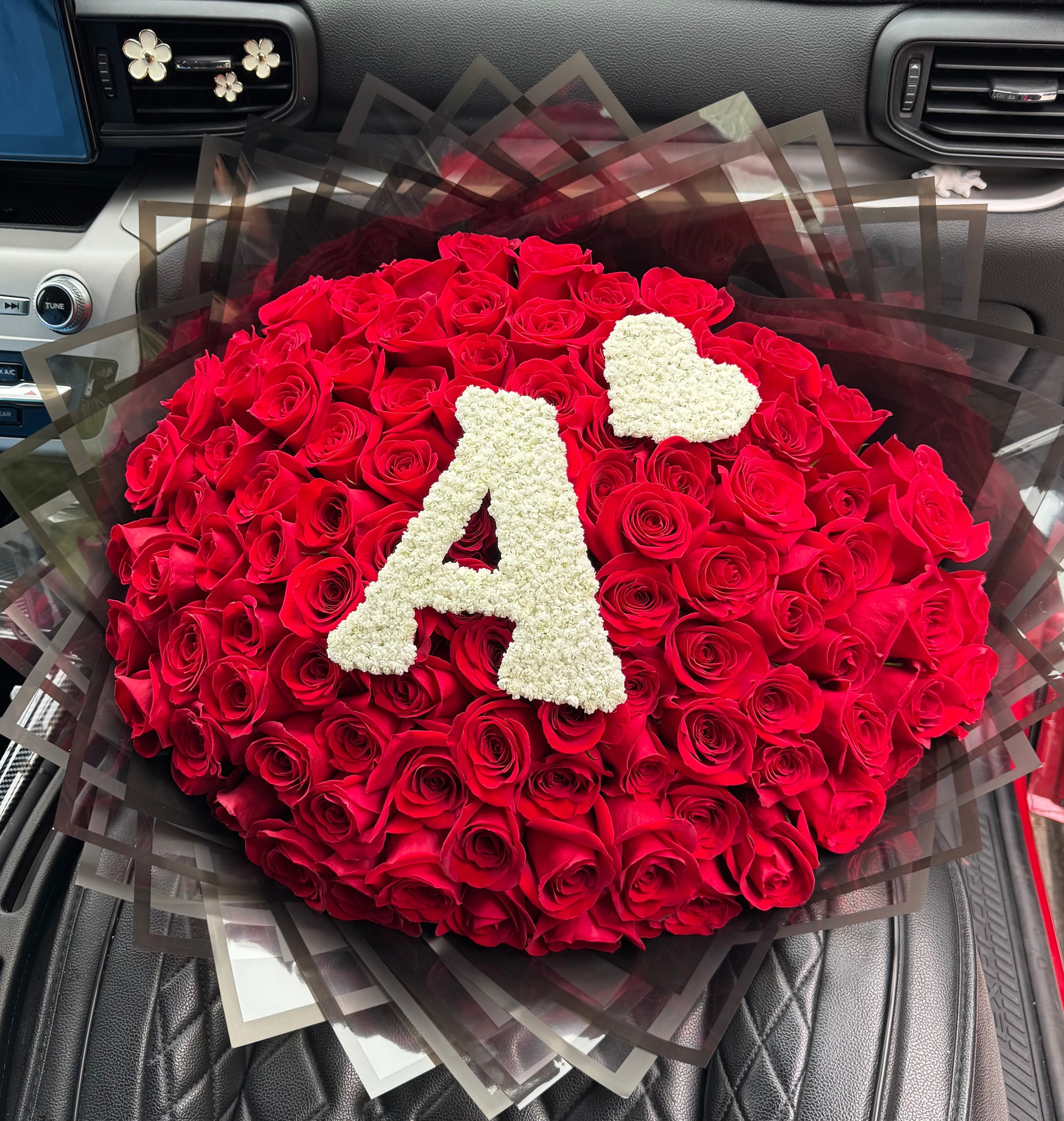 Rose Bouquet with Initial or #